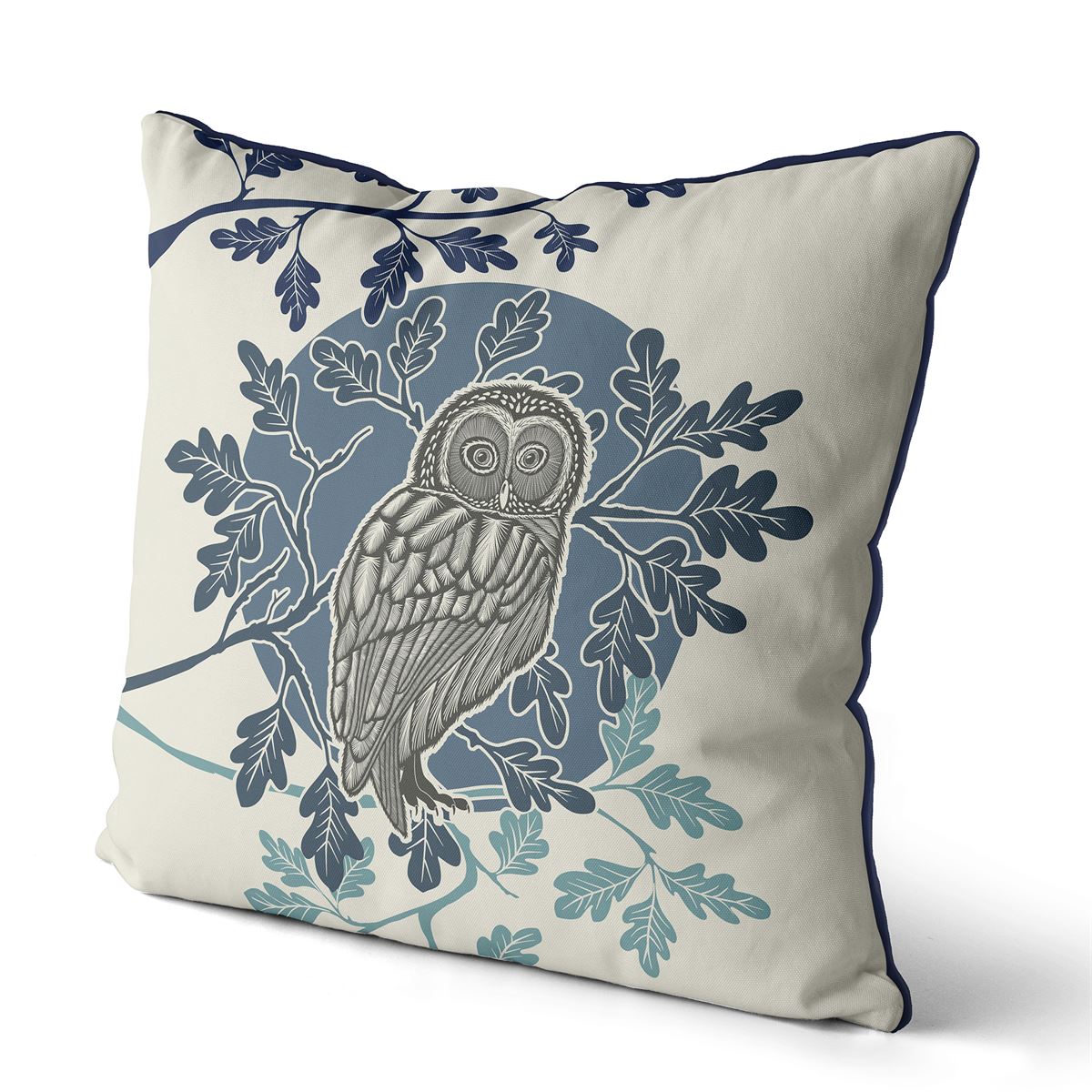 Owl &amp; Moon Pillow