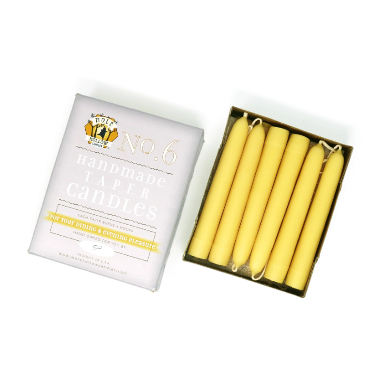 Beeswax Taper Candles