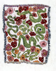 Snakes in the Poppy Field Throw Blanket