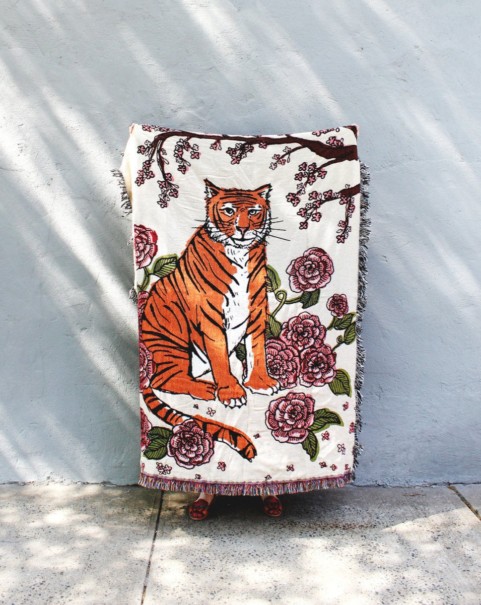 Tiger Rose Throw