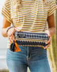 Nala Embroidered Zipper Pouch