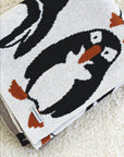 Penguin Party Throw Blanket