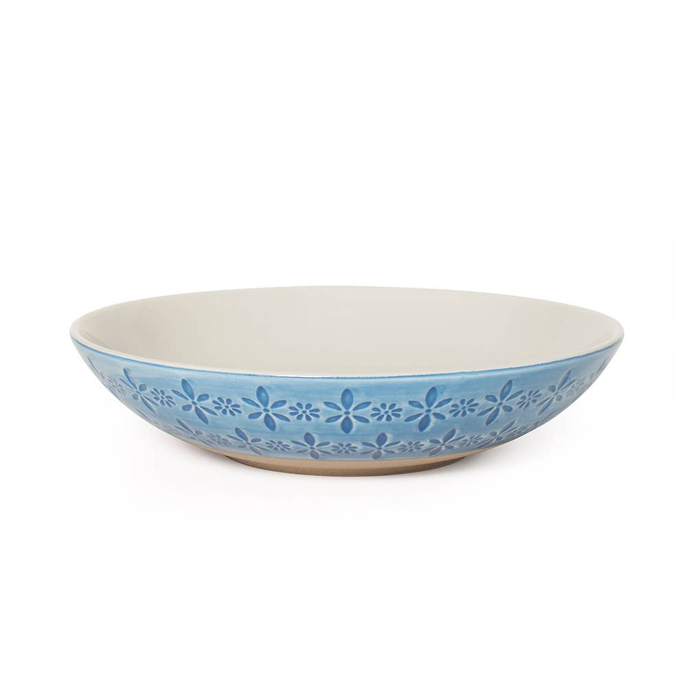 Nadiya Blue Mosaic Shallow Bowl