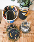 Black + Neon Biko Bread Basket