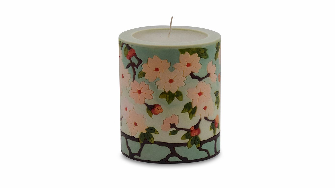Cherry Blossom Illuminated Candle