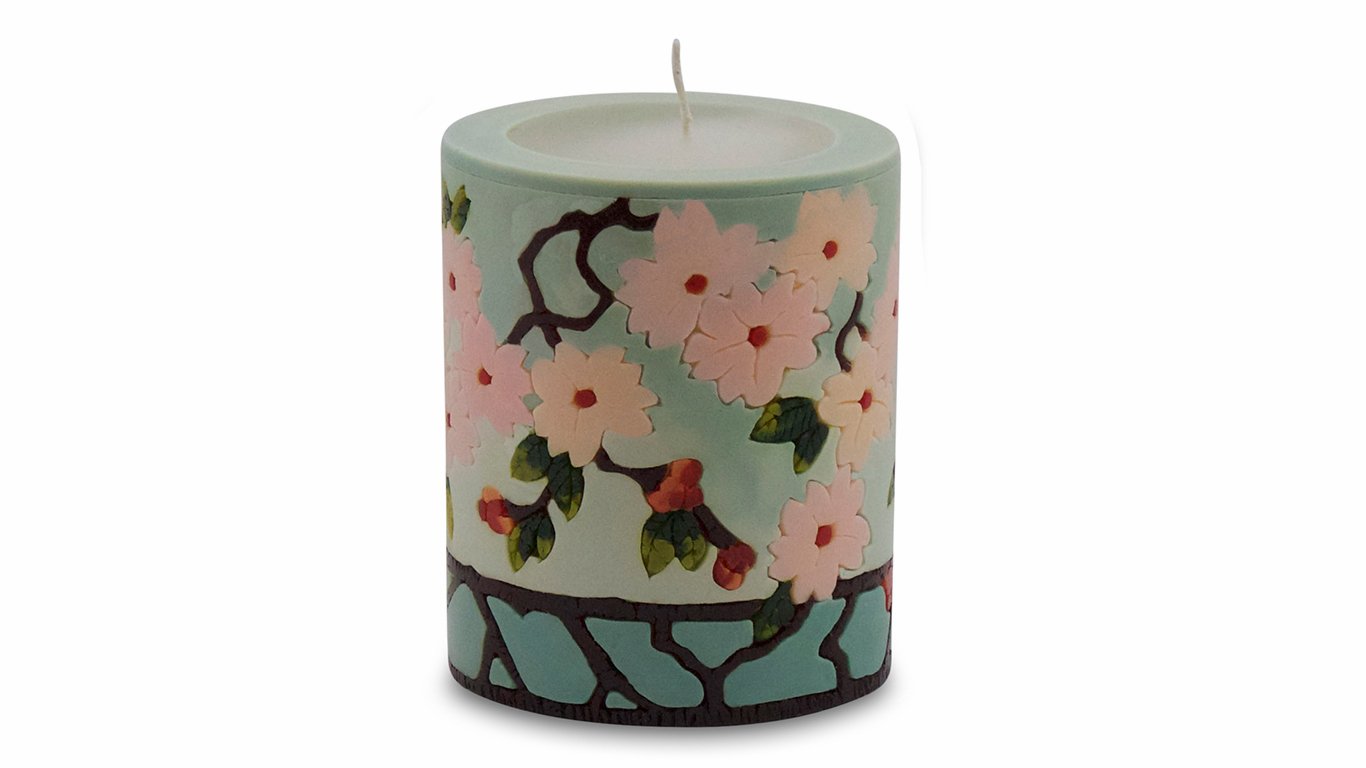 Cherry Blossom Illuminated Candle