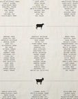 Cheese List Linen Towel