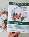 Red Fox Embroidery Kit