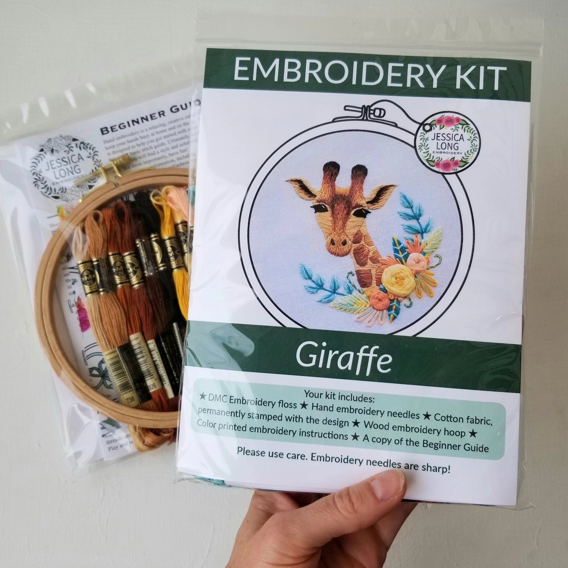 Giraffe Embroidery Kit