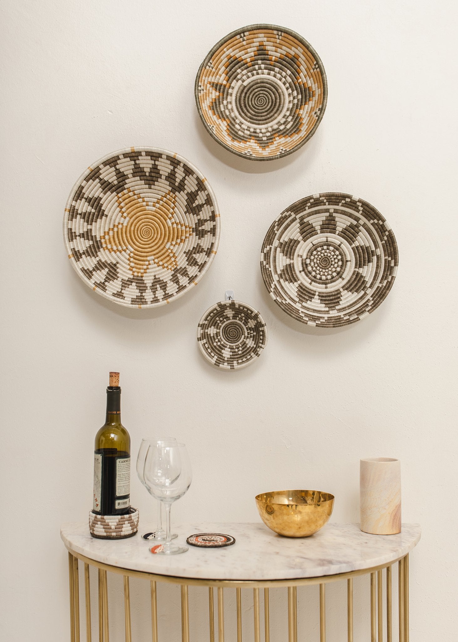 Gold 12&quot; Hope Basket