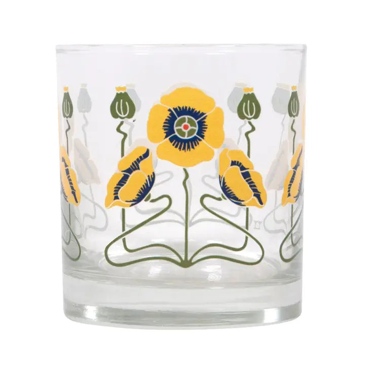 Poppy Rocks Glass
