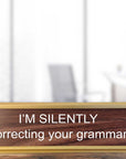 Correcting Your Grammar Nameplate