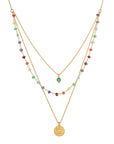 Layered Throat Chakra Necklace