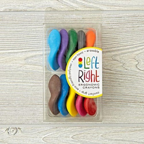Left Right Ergonomic Crayons