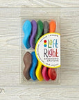 Left Right Ergonomic Crayons