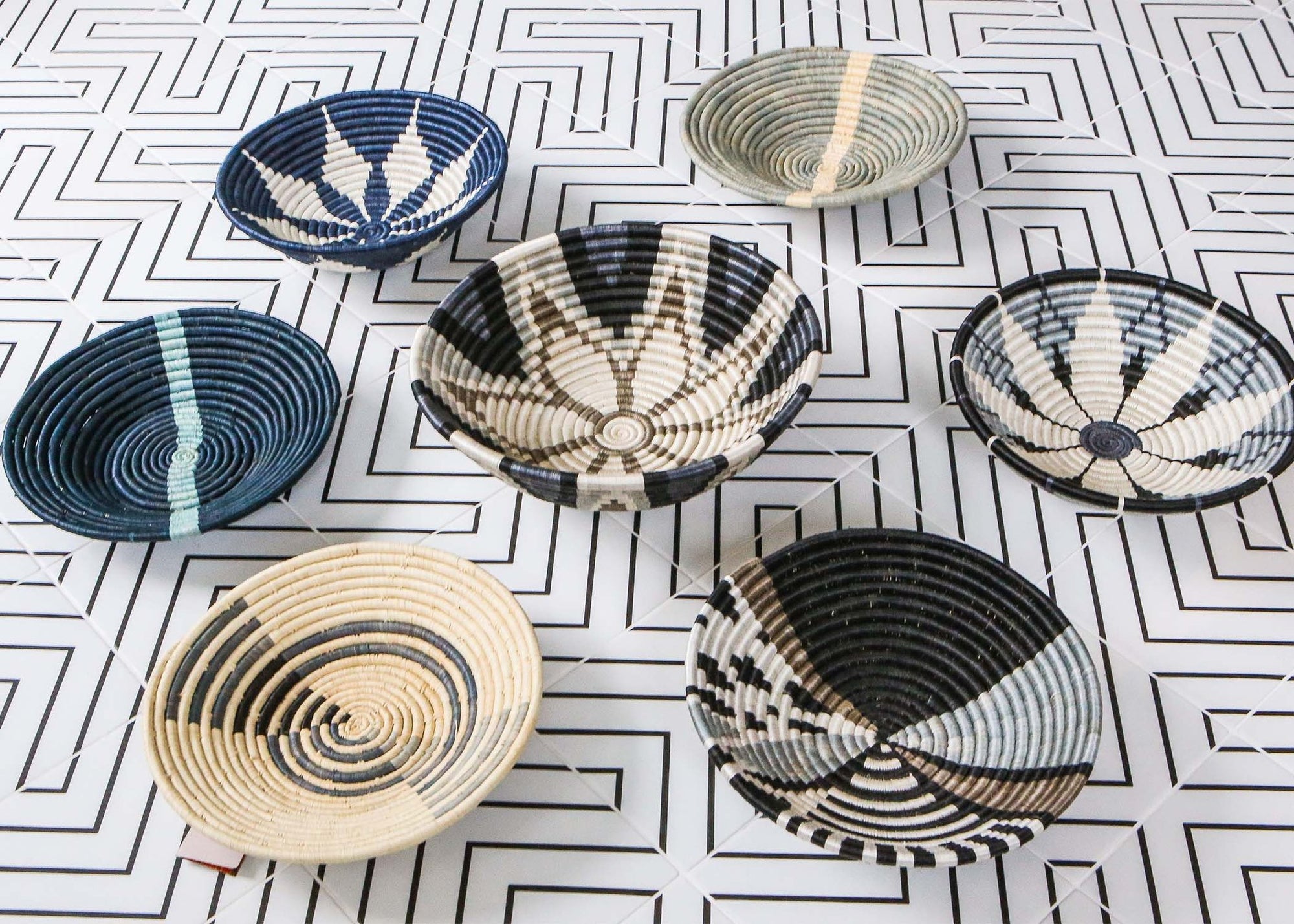 Opal Grey 12" Geo Basket