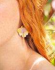 Orchid Flower Earrings