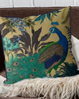 Peacock Garden Pillow