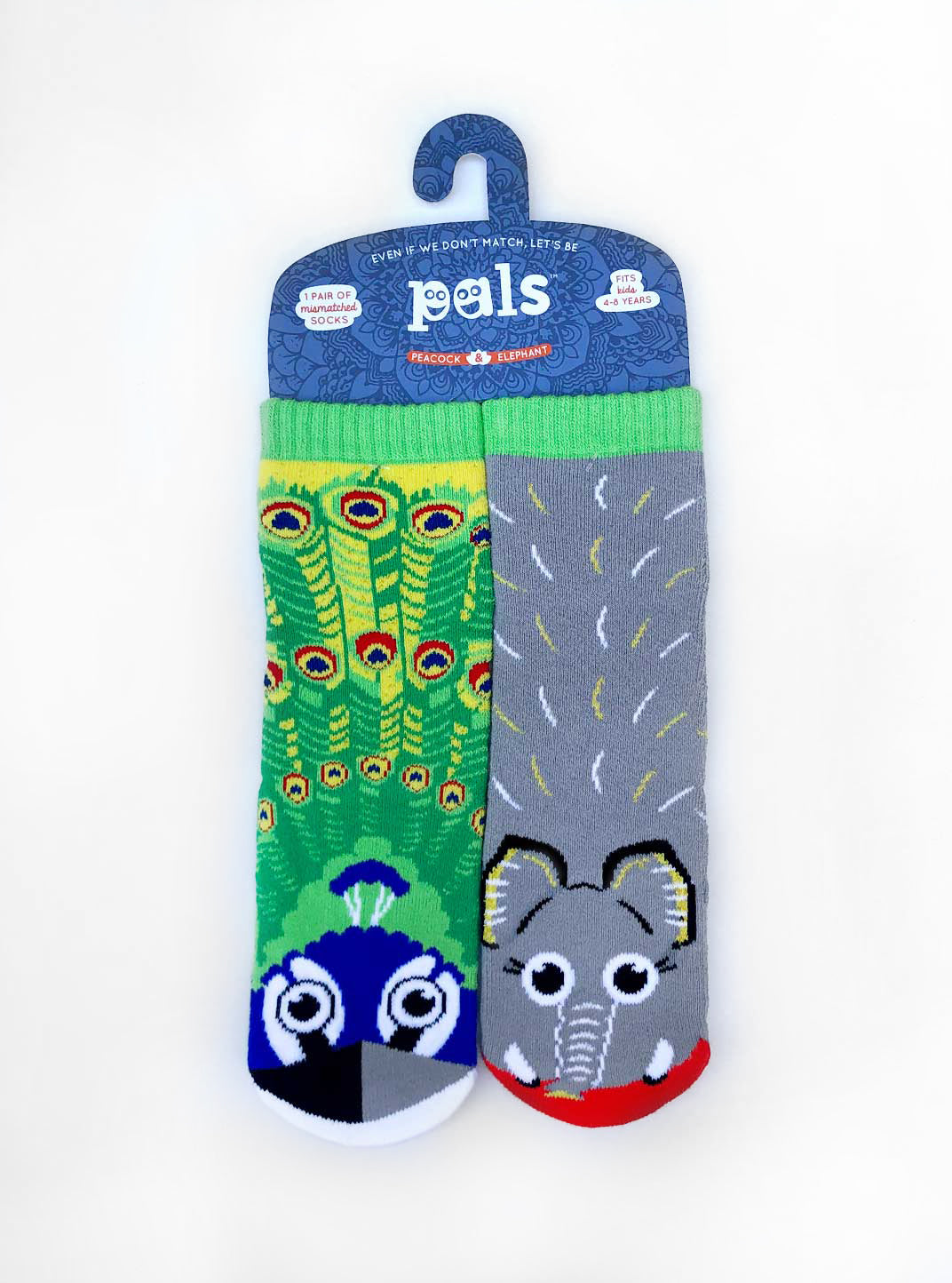Peacock &amp; Elephant Socks