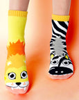 Lion & Zebra Socks