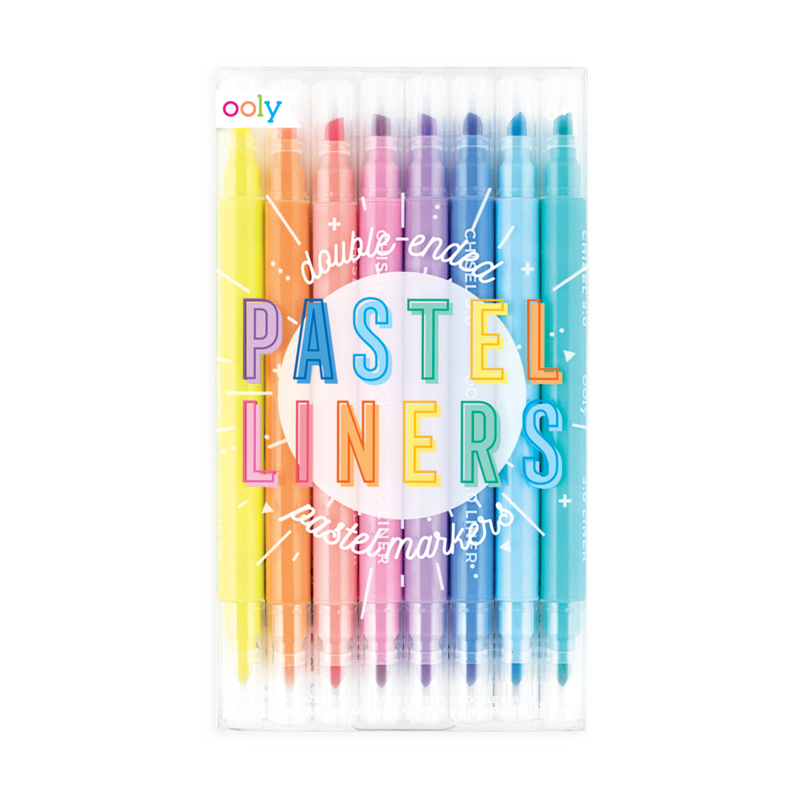 Pastel Liners Double-Ended Markers