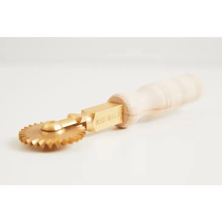 Fluted Brass Pasta Wheel