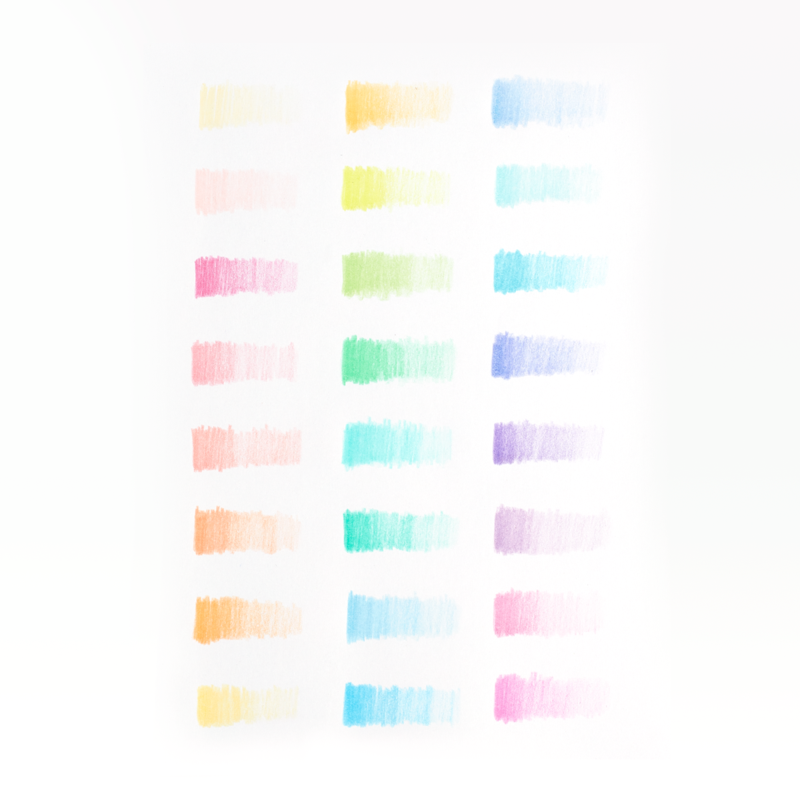 Pastel Hues Colored Pencils
