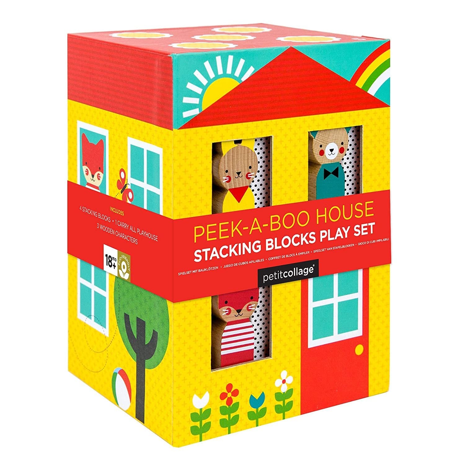 Peek-A-Boo House Stacking Blocks
