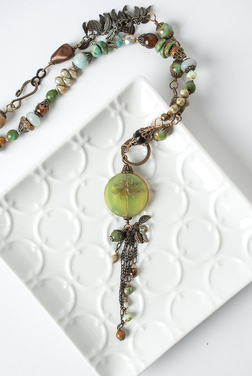 Rustic Creek Long Pendant