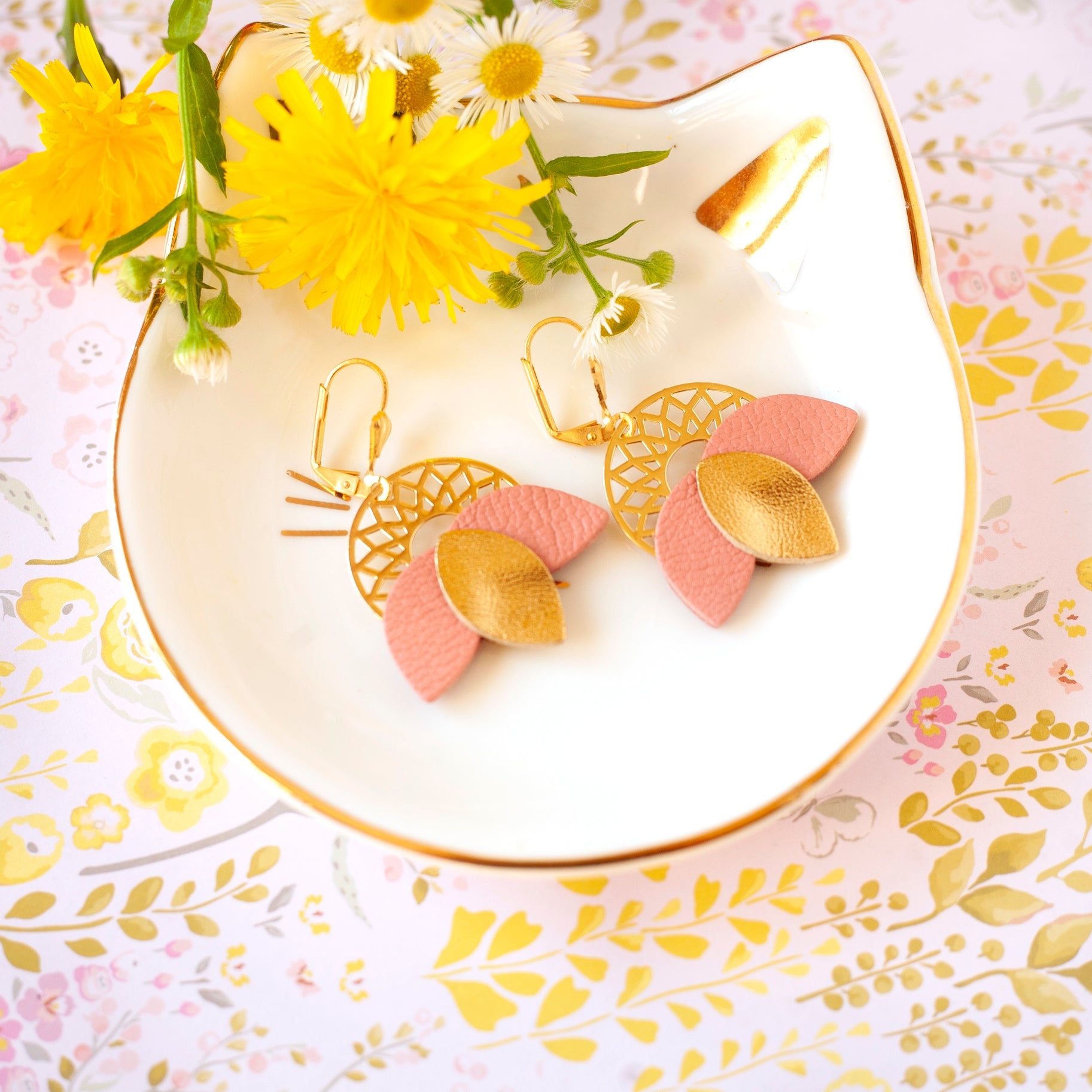 Rosette Earrings