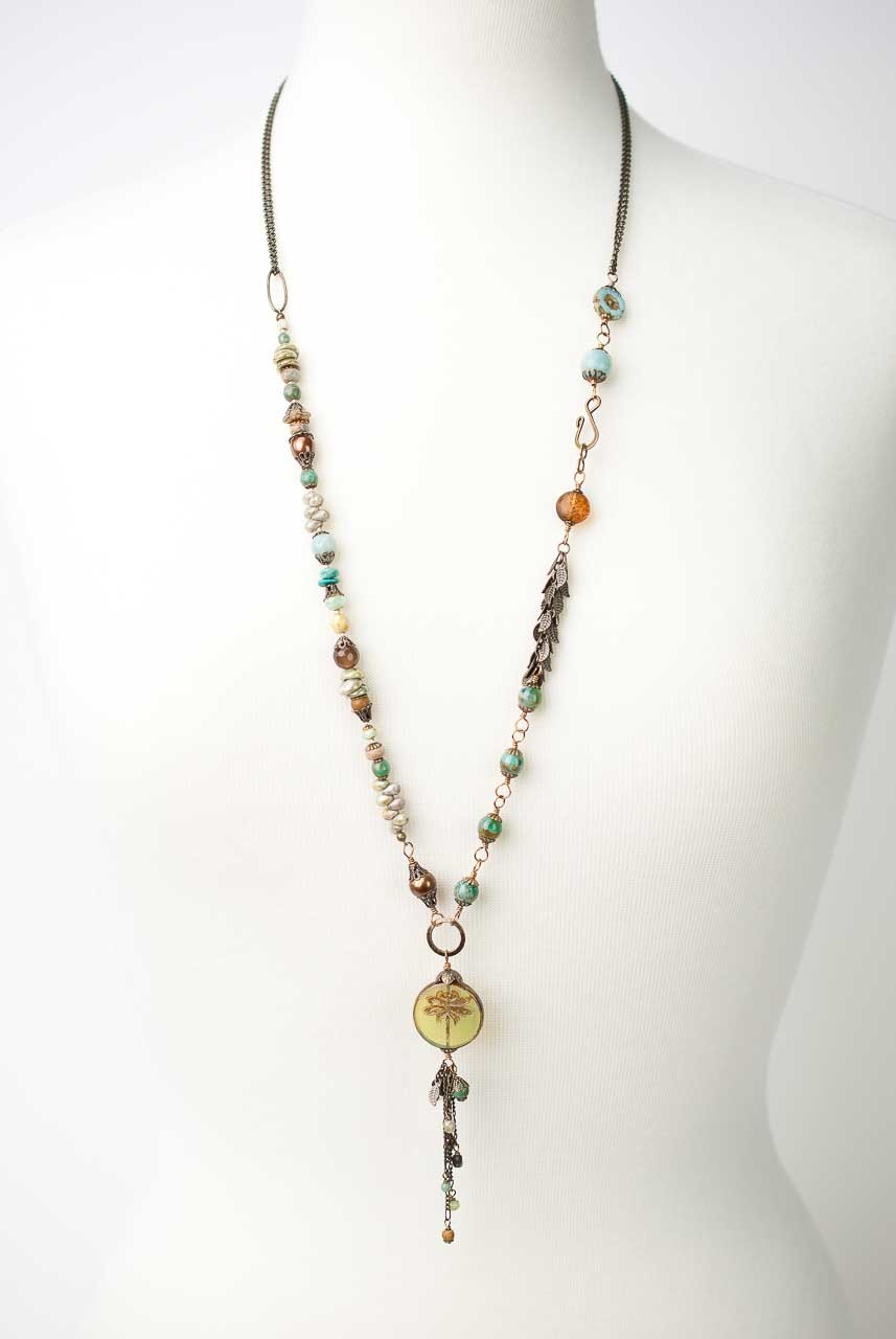 Rustic Creek Long Pendant