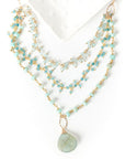 Serenity Aquamarine Multistrand Pendant