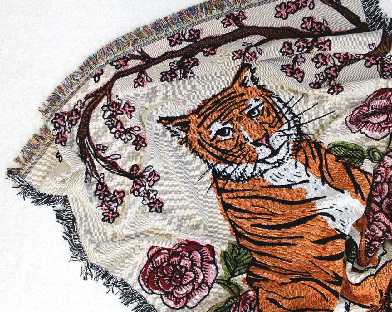 Tiger Rose Throw