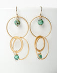 Tranquil Gardens Hoop Earrings